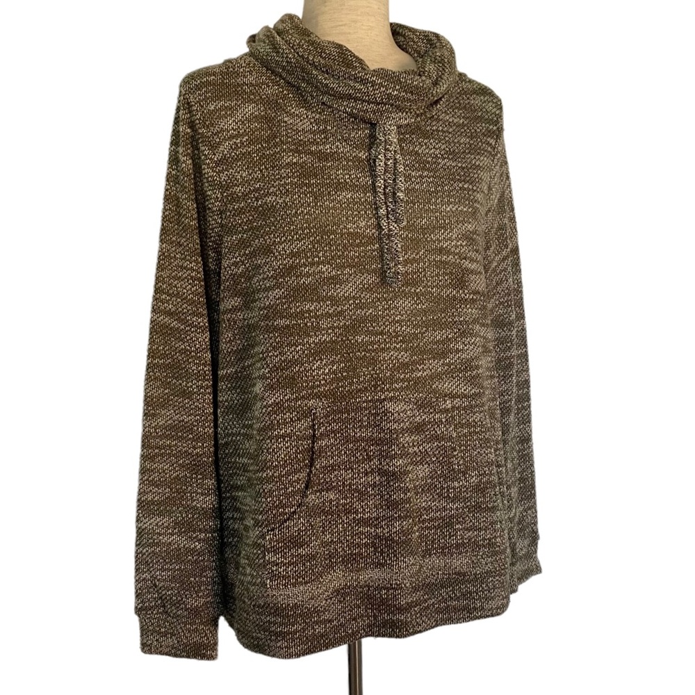 ⭐️ SOLD ⭐️ LOVEAPPELLA STITCH FIX Cowl Neck Pullover Sweater Green - Picture 2 of 8